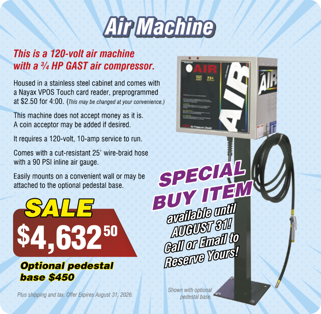 August Promo Air Machine